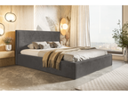 Decohaute Lit coffre 180x200 Decohaute - Lit adulte avec Sommier à Decohaute - lit avec tissu Velvet Gris foncé Amor Velvet 4321 YMBV61769
