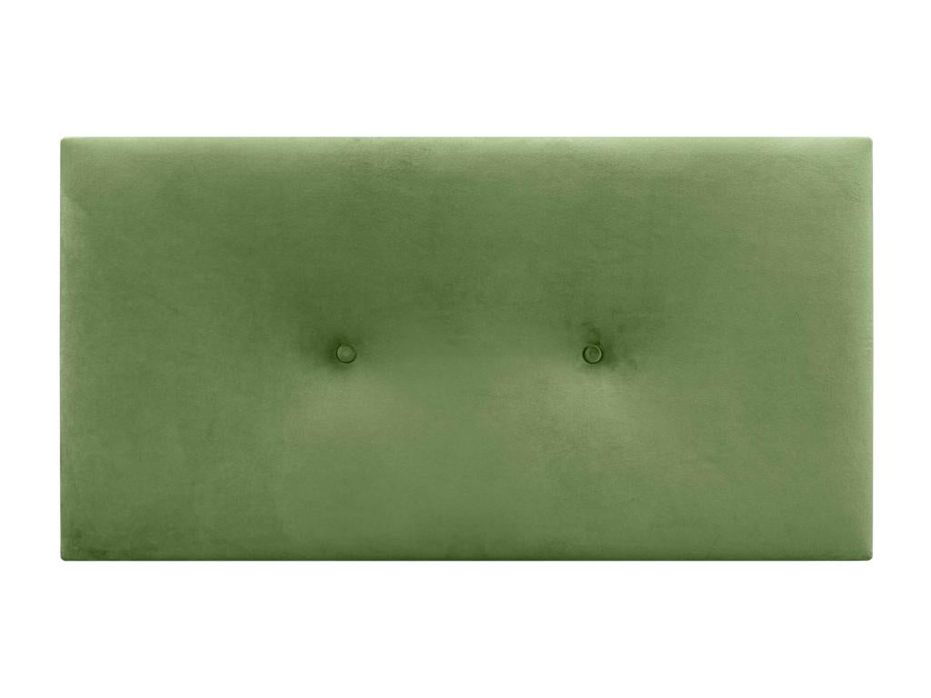 Domopure Tête de Lit Velours Lisse avec Boutons 95x50 Lits 80/90 - Vert Domopure MGLV97846