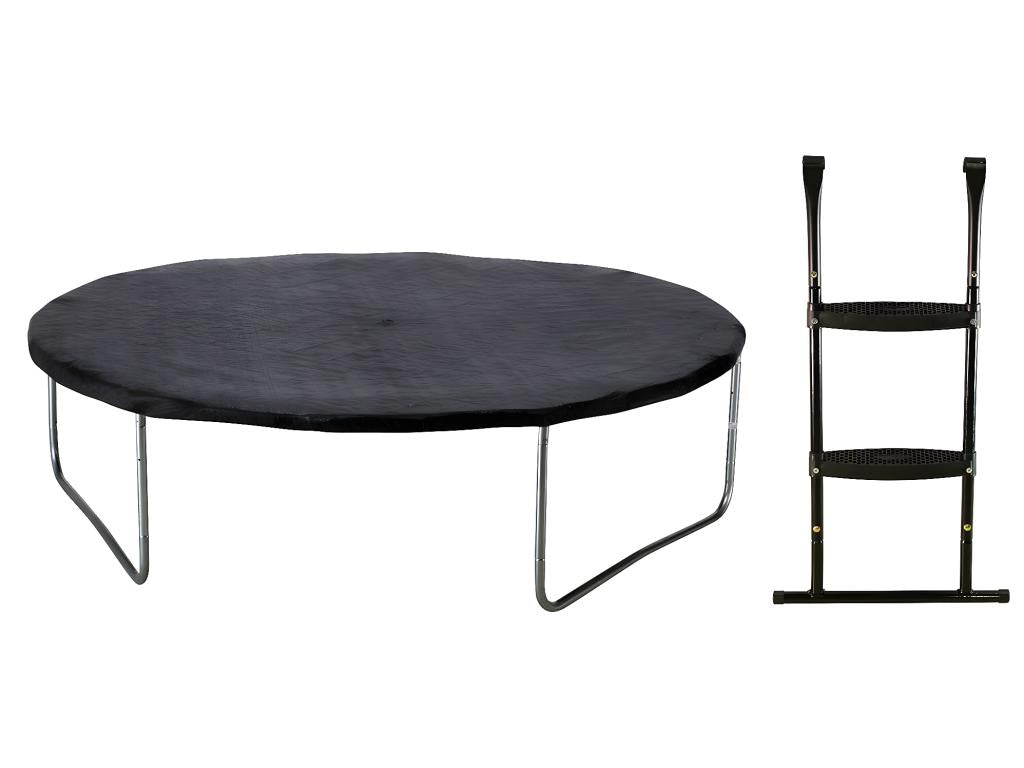 Decohaute - Trampoline de jardin 244 cm filet de sécurité échelle bâche de protection JUMPI Decohaute/Vert 250 CEFW45032