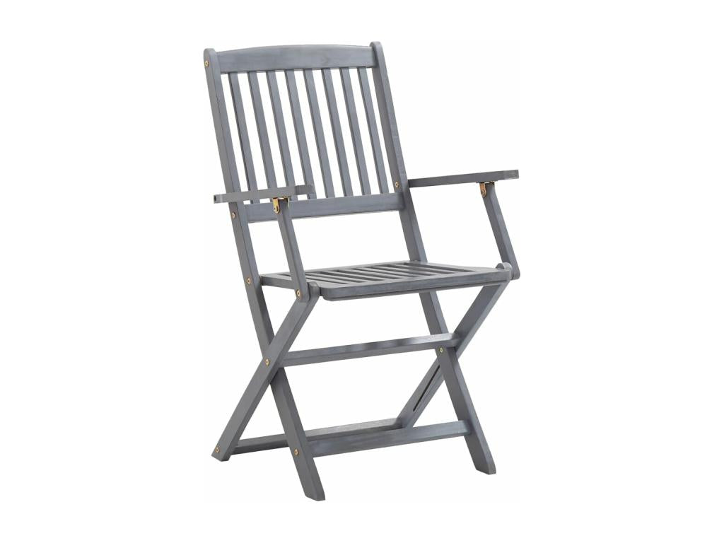 Chaises pliables d'extérieur 6 pièces Bois d'Domopure solide EDOJ50872