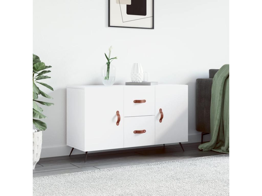 Buffet blanc 100x36x60 cm bois d'ingénierie KRVM47527