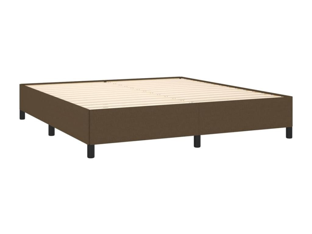 Lit à sommier tapissier avec matelas Marron foncé 180x200 cm WTKC91349
