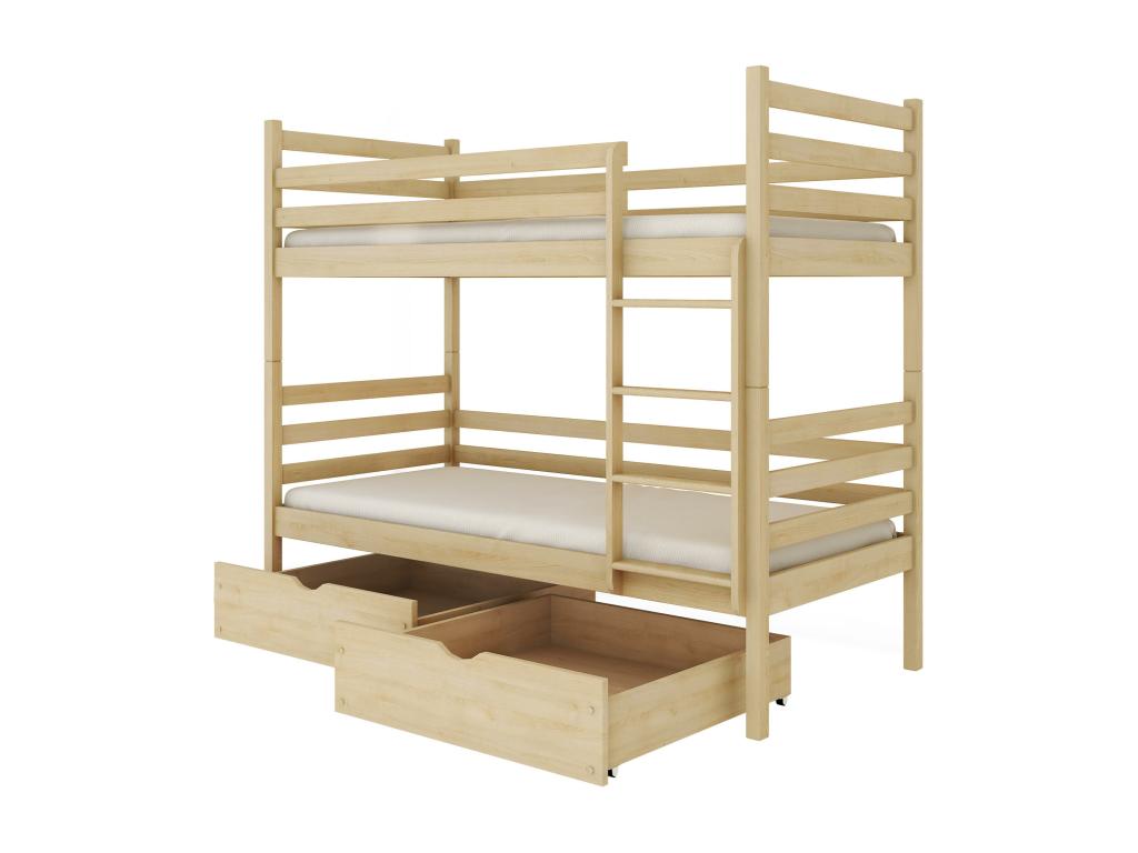 Lits superposés Decohaute BB014 80x190 cm Beige TPFQ92559