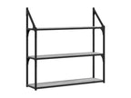 Etagère murale 3 niveaux Domopure gris 80x21x78.5 CRWT09531