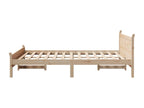 Cadre de lit sans matelas 135x190 cm bois de pin massif KMUC42394