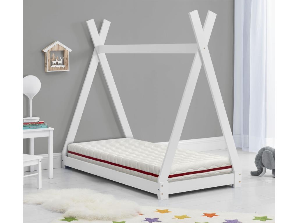 Matelas 90x140 LIT ENFANTS Epaisseur 18 CM ZAFIR Decohaute Mousse à mémoire de forme Dehoussable idéal pour lits gigognes lit cabane et Montessori ZHWP07909