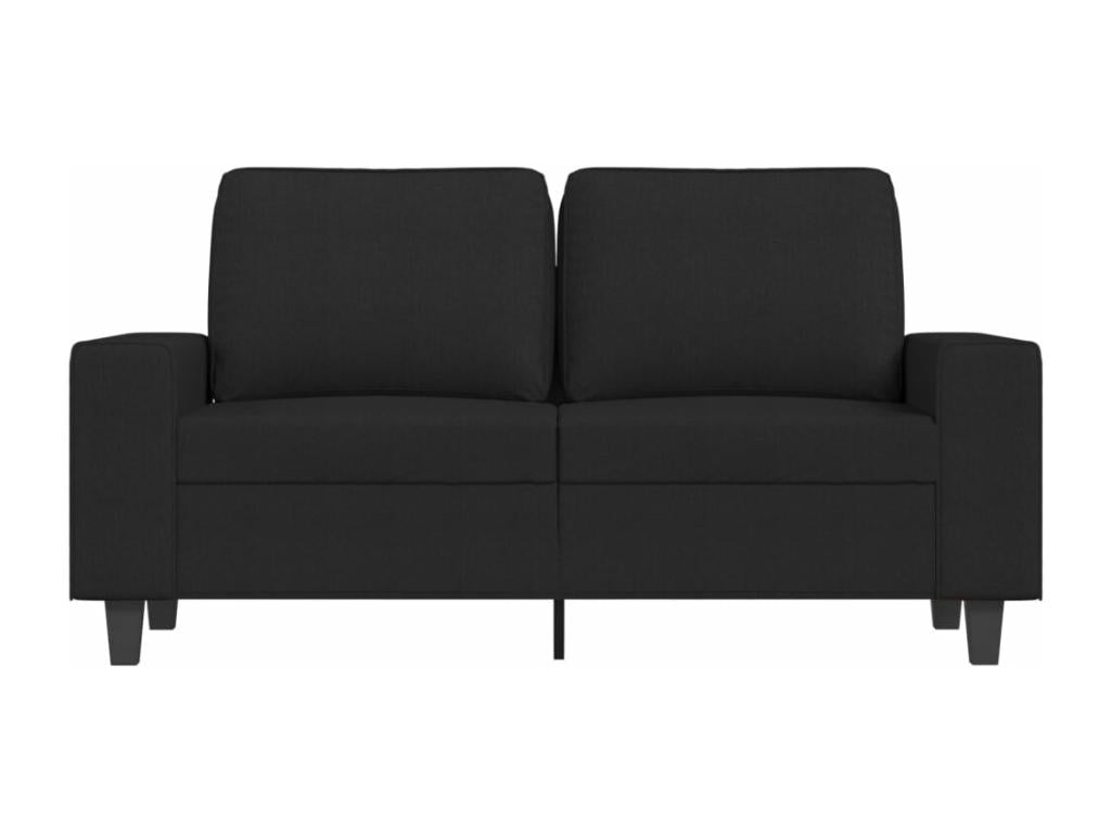 Canapé à 2 places Noir 120 cm Tissu DDTH49425
