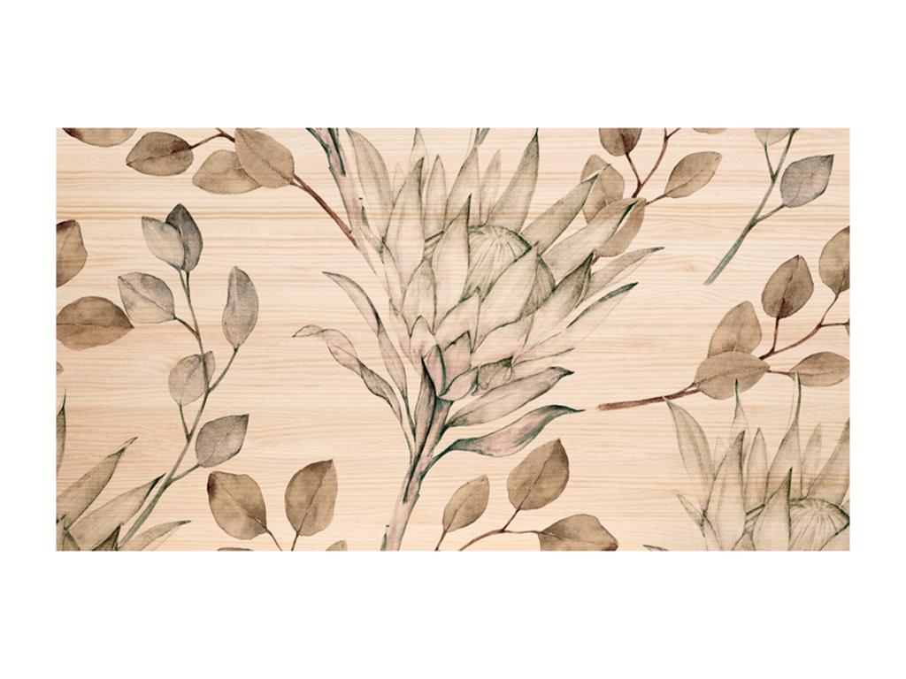 Tête de lit en bois de pin naturel 200x80cm - PRINT - Decohaute ZXOZ56093