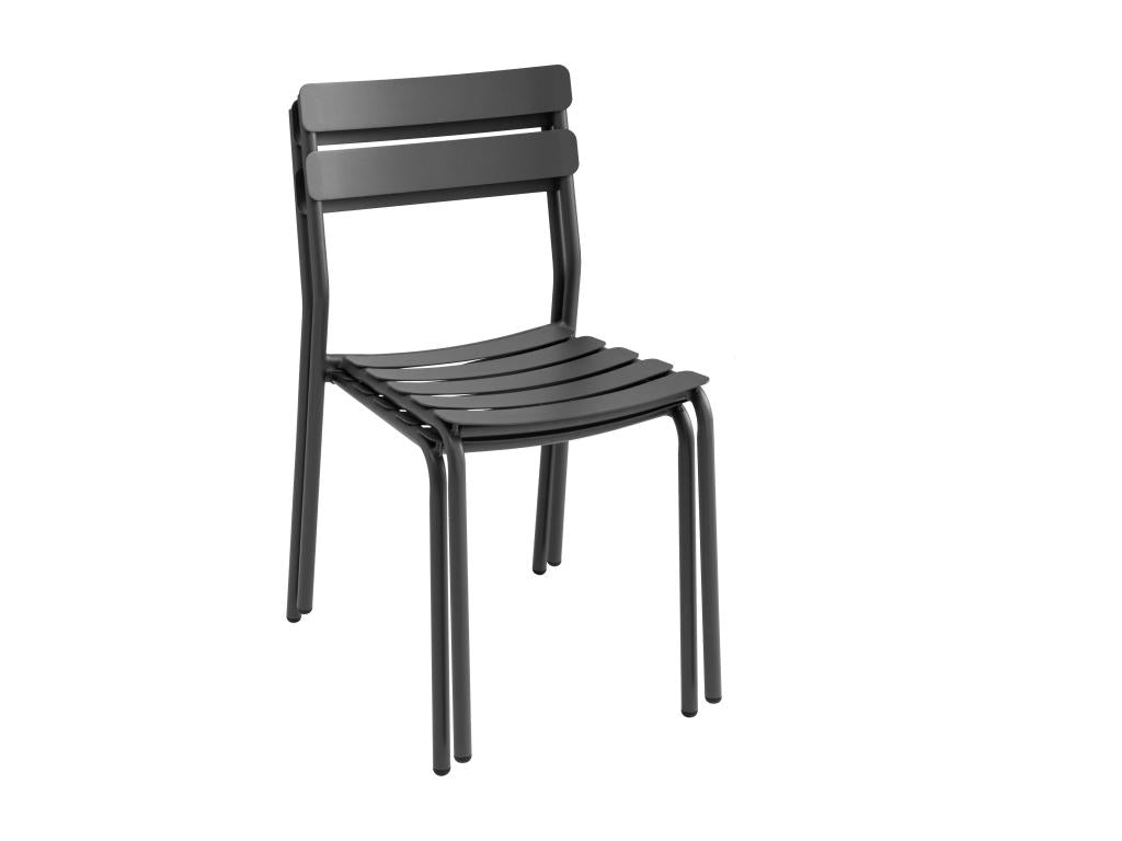 Ensemble table de terrasse 70cm et 2 chaises noir SIAP26522