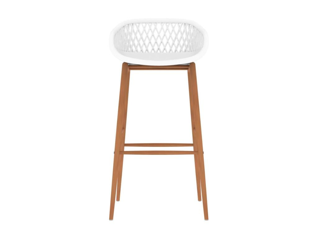 Chaises de bar 4 pcs Blanc 2 YRIC01332