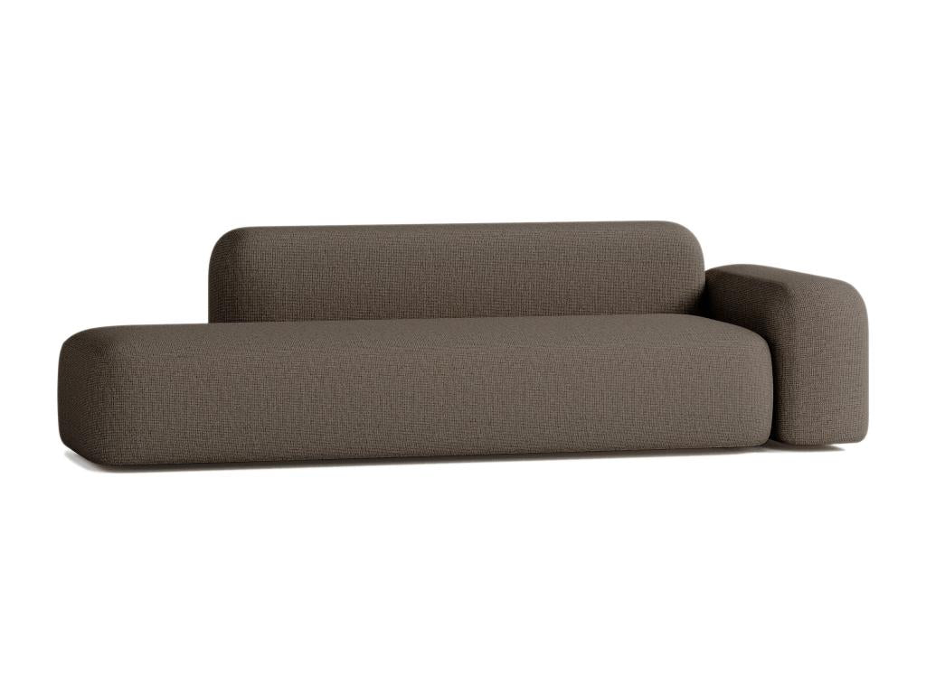 Canapé Max 3/4 places Tissu Marron TLZH00998