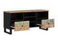 Meuble TV 100x33x46 cm bois de récupération et d'ingénierie JCAO74886