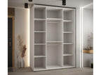 ARMOIRE Decohaute 7 À PORTES COULISSANTES 235.2/160/60 3 portes Blanc/Decohaute/Argent YTGC54993
