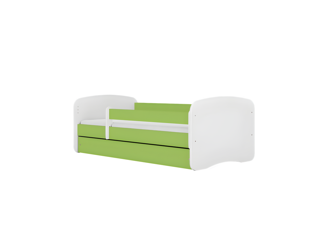 Lit Decohaute bébé éléphant vert avec tiroir sans matelas 140/70 KXFY02241