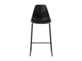 Chaises de bar lot de 6 noir plastique ZRED23051
