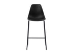Chaises de bar lot de 6 noir plastique ZRED23051