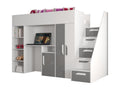 Domopure 14 Lit superposé 247/165/120 blanc/gris QZFR42735