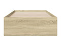 Cadre de lit et tiroirs chêne Decohaute 90x190 bois d'ingénierie AKIF17781