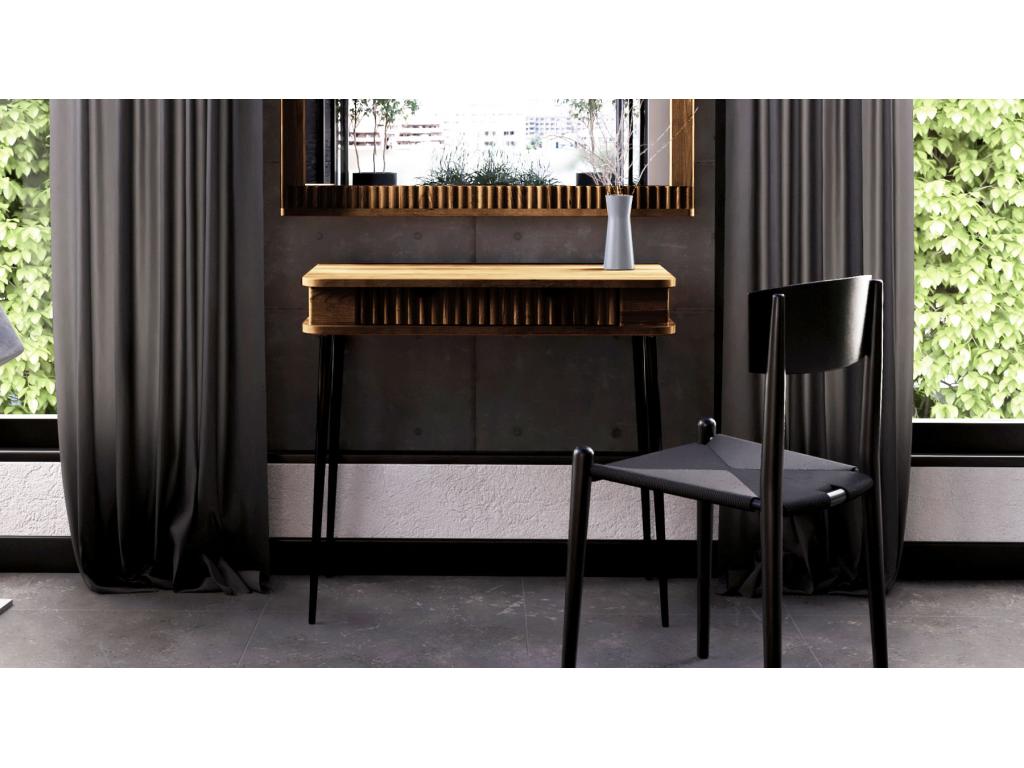 Console bois hêtre Decohaute 90x46cm HZSN98736