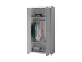 Pack - Lit Enfant Sommier Chevet / Armoire Domopure 90x200cm Blanc WRIW81735