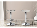 Lot de 2 Tabourets de bar - Similicuir / Métal - Blanc - Ponte ZCZD15128