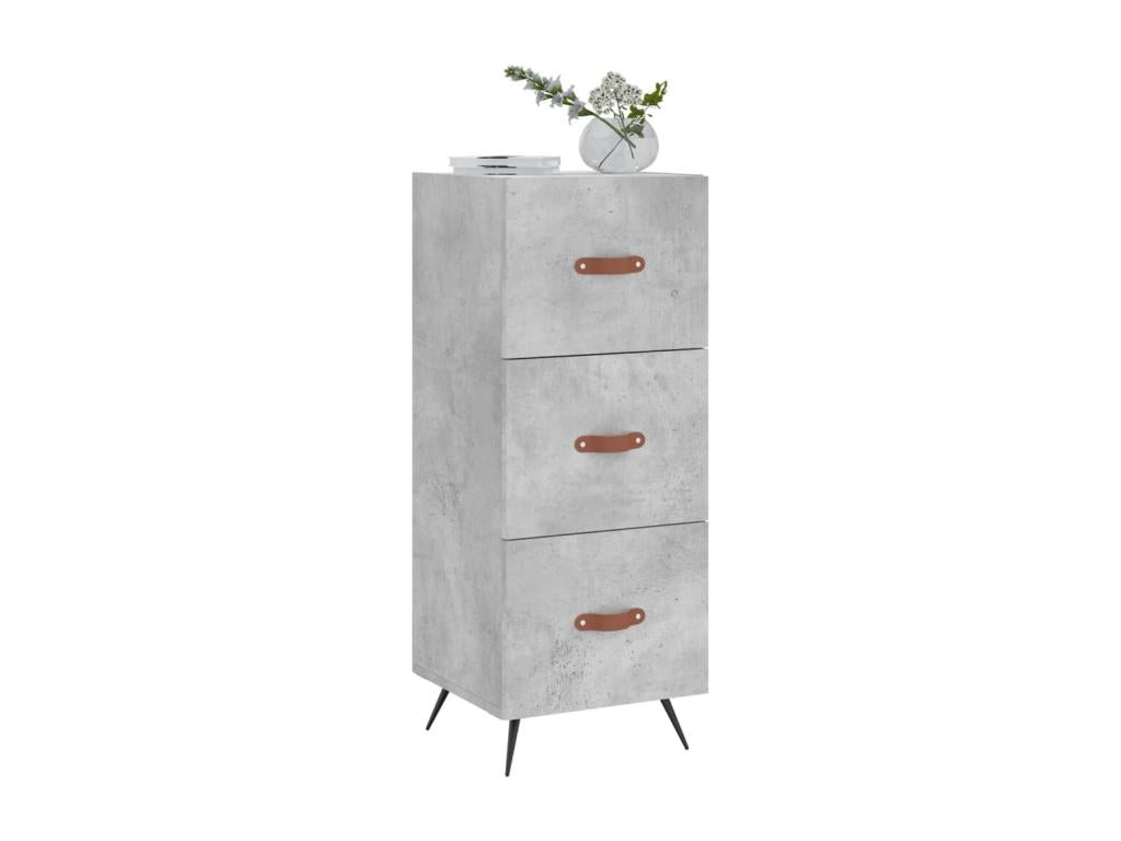 Buffet Gris béton 34,5x34x90 cm Bois d'ingénierie HPAW80044