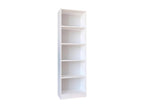 Decohaute Bois Rangement Étagère sur pied Bibliothèque Déco Livres Étagère sur pied Dilos XL 5 compartiments Blanc HKOE85678