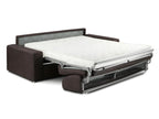 Canapé 2 places convertible express en tissu Domopure - Anthracite - Couchage 120 cm - Matelas 18 cm XNLP99724