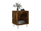 Tables de chevet 2 pièces chêne fumé 40x35x50 cm bois ingénierie UWWV43375