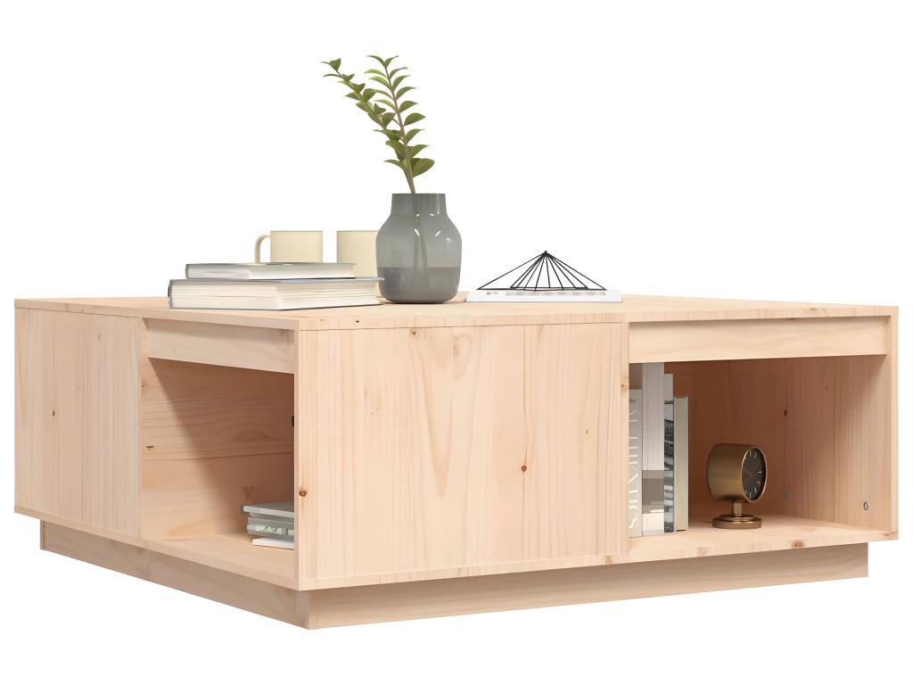 Table basse 100x101x40,5 cm Bois massif de pin FCRS49970