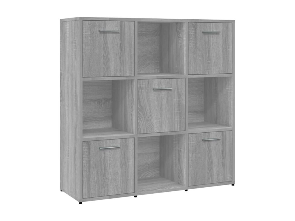 Bibliothèque Decohaute gris 90x30x90 cm Bois d'ingénierie SFYH08698