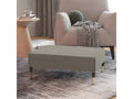 Repose-pied Gris clair 78x56x32 cm Velours IYOJ33238
