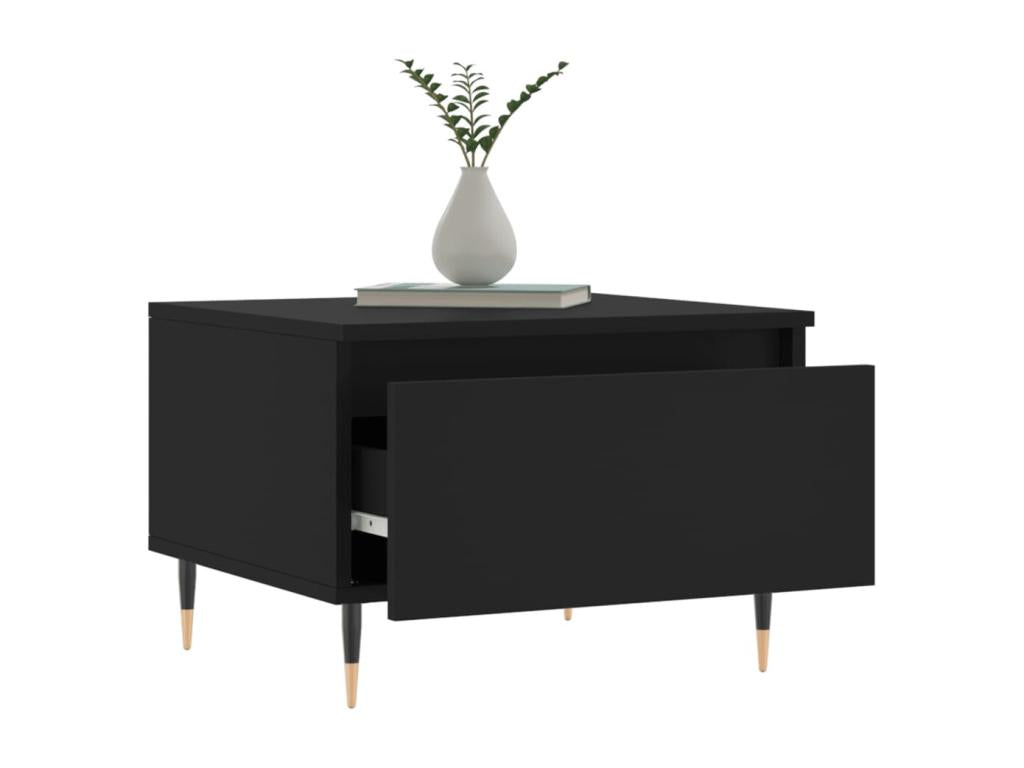 Tables basses 2 pièces noir 50x46x35 cm bois d'ingénierie NBSG31465