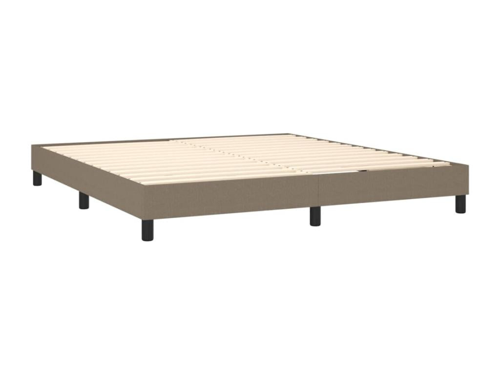 Lit à sommier tapissier avec matelas Decohaute 160x200 cm Tissu NOGL40614