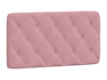 Coussin de tête de lit rose 100cm velours UBXG79857