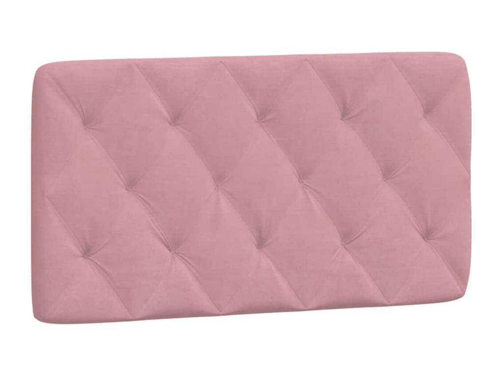 Coussin de tête de lit rose 100cm velours UBXG79857