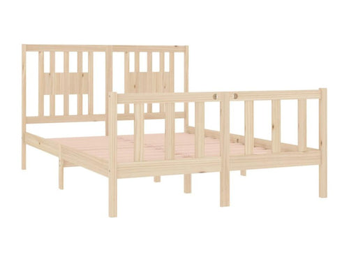 Cadre de lit sans matelas 135x190 cm bois massif VWJL99388