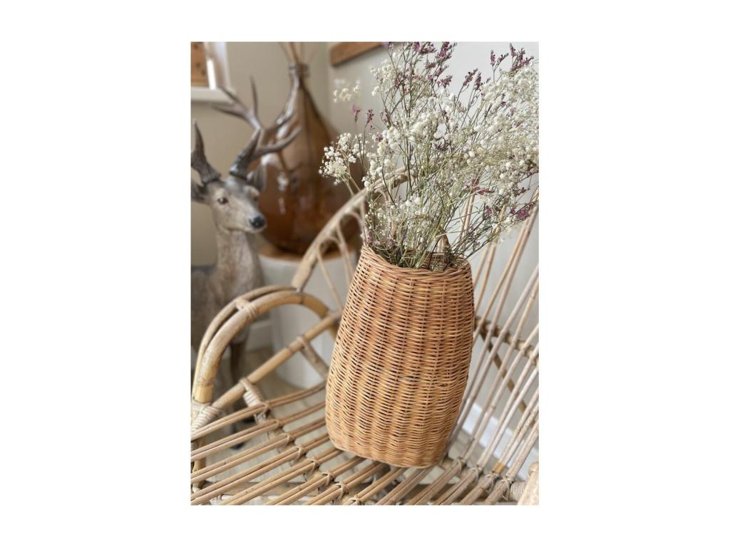 Hotte murale en rotin naturel BJZZ70241