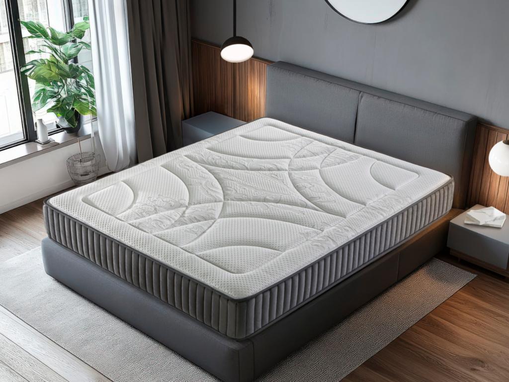Matelas 135x190 Decohaute Épaisseur 24 CM - Mousse haute densité - Système Multi-Zones de confort GWTN86146