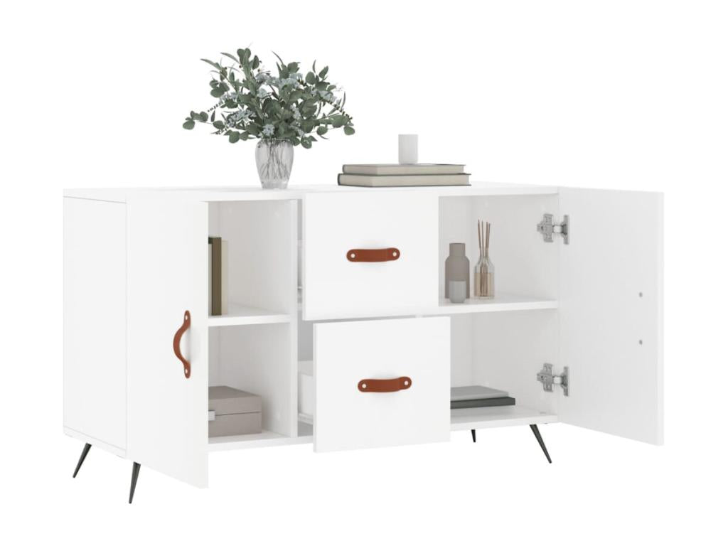 Buffet blanc 100x36x60 cm bois d'ingénierie KRVM47527