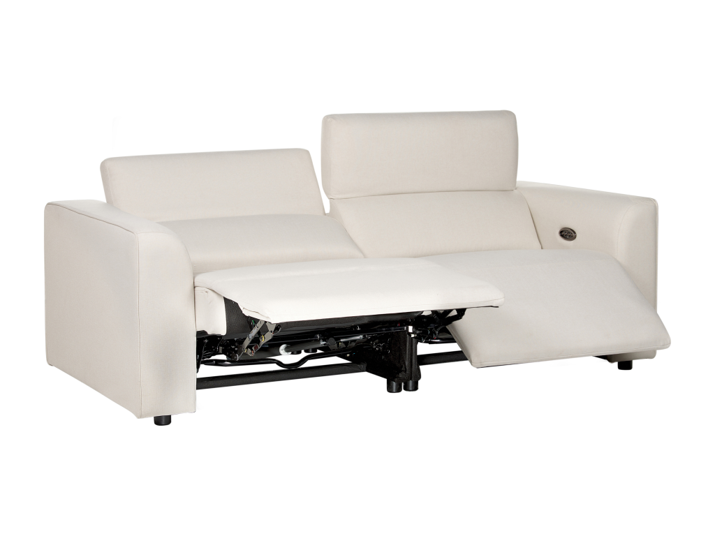 Canapé Decohaute électrique Decohaute Tissu Beige clair avec port USB 2 places QOLA51621