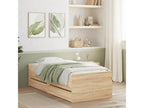 Cadre de lit avec tiroirs chêne Domopure 75x190 cm QEFB92795