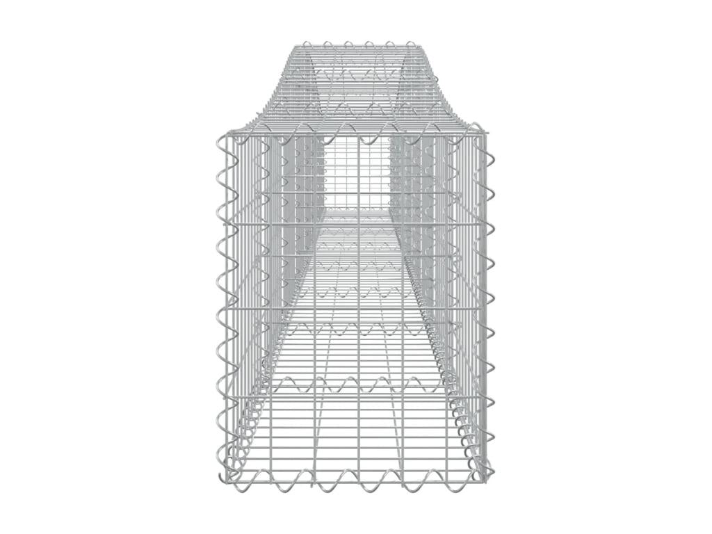 Paniers à gabions arqués 3 pièces 400x30x40/60 cm Fer renforcé XMGG35364