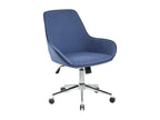 Chaise de bureau Decohaute Chaise de travail à Decohaute Siège de bureau ergonomique 66x59h98 cm Bleu THJU55252