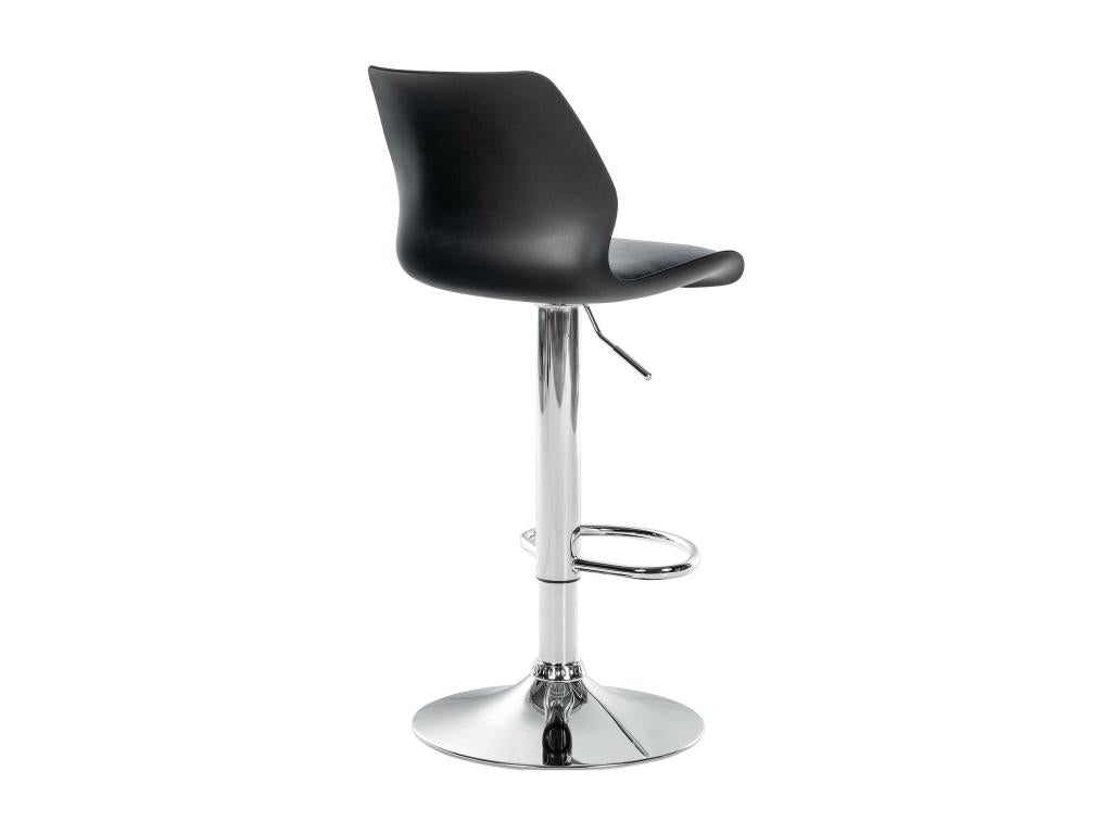 Lot de 2 Tabouret de bar - Plastique / Métal - Noir - Decohaute RMVR33076