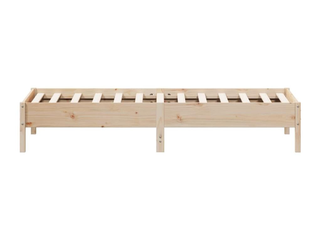 Cadre de lit sans matelas 100x200 cm bois massif de pin UIMO90272