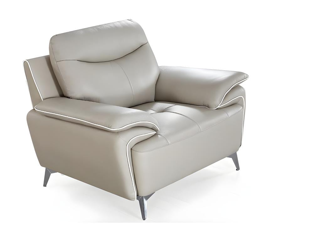 Fauteuil cuir Design Decohaute Beige DESV68791