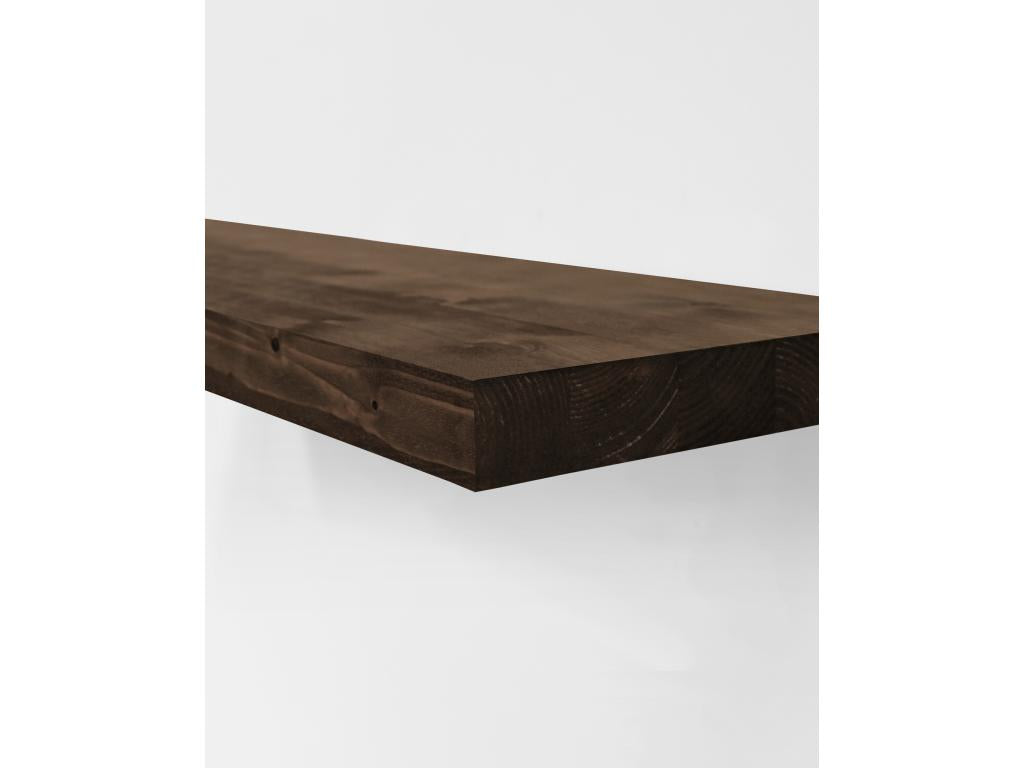 Ensemble 2 étagères flottantes en bois de sapin marron 120x3.2cm - Domopure GBSZ42505