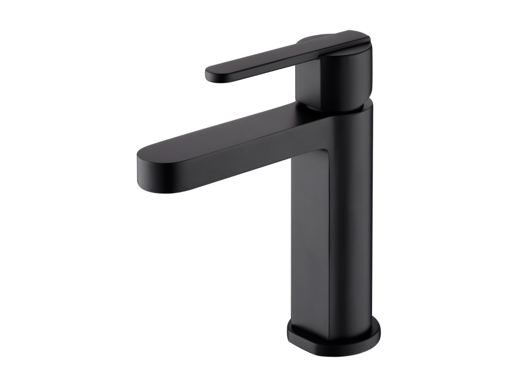 Robinet Mitigeur de Lavabo anti-calcaire Bec Bas Noir Mat Decohaute ROMA BDR001-1NG PSGT16294