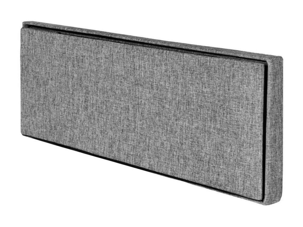 Banc coffre de rangement tissu gris 110x38x38 cm 2208146 SNRM60999